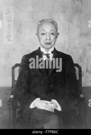 Der japanische Politiker Prinz Saionji Kinmochi (18491940), der von