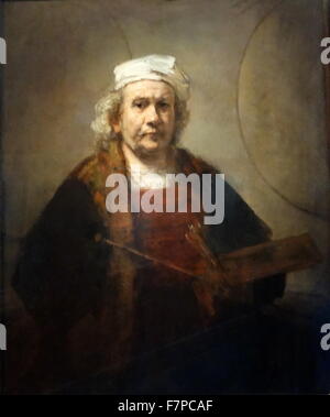 Porträt von Rembrandt Harmenszoon van Rijn (1606-1669), niederländischer Maler und Radierer. Vom 17. Jahrhundert Stockfoto