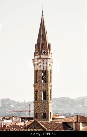 Badia Fiorentina ist ein Kloster und Kirche beherbergt heute die Bruderschaft von Jerusalem an der Via del Proconsolo im Zentrum gelegen Stockfoto