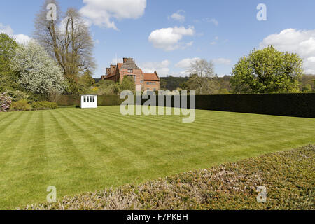 Krocket-Rasen in Chartwell, Kent. 1922 kaufte Winston Churchill Chartwell, und es war seine Familie zu Hause für die nächsten 40 Jahre. Stockfoto