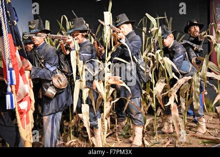 Die Wisconsin Veterans Museum, Capitol Square Madison, Wisconsin, USA, widmet sich die Soldaten des US-Bundesstaates Wisconsin. Stockfoto