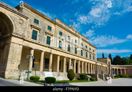 Palaia Anaktora, Old Palace, Palace of St. Michael und St. George, Gehäuse Museen und Galerien, Korfu, Griechenland Stockfoto