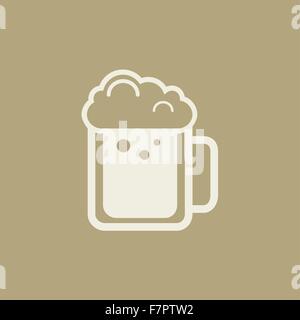Trinken Sie flache Symbol Stock Vektor