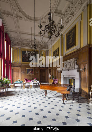 Erholung von der Stamford-Lazarett-Mensa, in der Aula am Dunham Massey, Cheshire. Während des ersten Weltkrieges wurde Dunham Massey in ein Lazarett umgewandelt zu einem Heiligtum aus den Schützengräben für fast 300 Soldaten. Hos Stockfoto