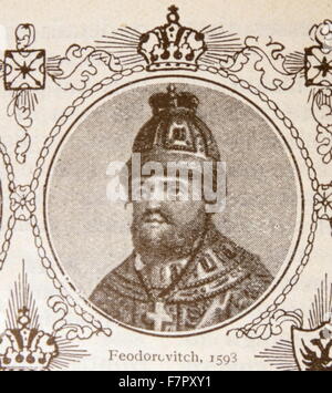 Michael i. von Russland (Mikhail Fyodorovich Romanow) 1596 – 1645. ersten russischen Zaren des Hauses Romanow nach Zemskiy Sobor von 1613 wählte ihn herrschen Tsardom von Rußland Stockfoto