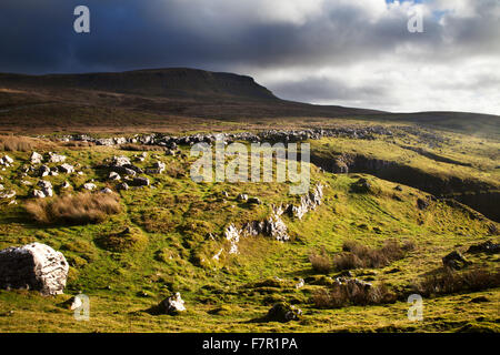 Pen-Y-Gent von Horton Narbe Lane Horton in Ribblesdale North Yorkshire England Stockfoto