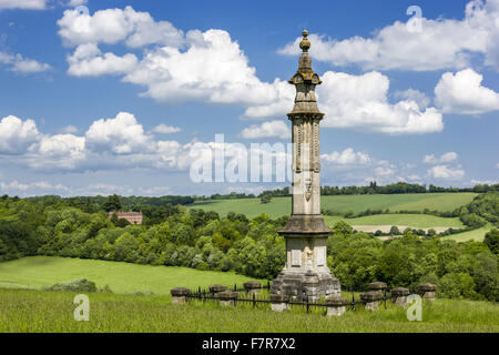 Das Denkmal für Isaac Disraeli, Vater von Benjamin, am Hughenden, Buckinghamshire. Hughenden war die Heimat der viktorianischen Premierminister Benjamin Disraeli. Stockfoto