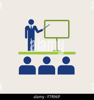 Business Flat Icon Stock Vektor