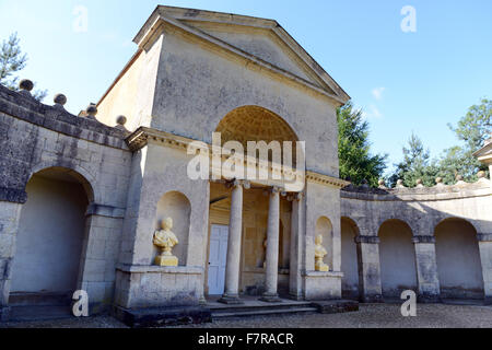 Der Tempel der Venus in Stowe, Buckinghamshire. Stowe ist ein aus dem 18. Jahrhundert Landschaftsgarten mit mehr als 40 historische Tempel und Monumente. Stockfoto