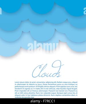 Blaue abstrakte Wolken Stock Vektor