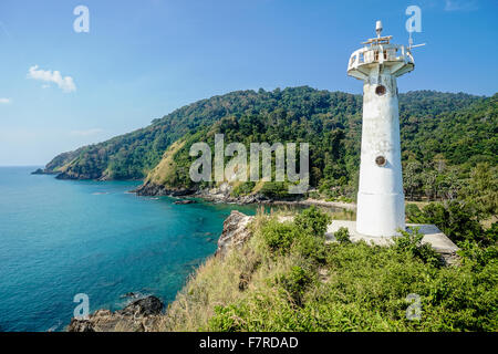 Ein Leuchtturm auf der Insel Koh Lanta in Thailand Stockfoto