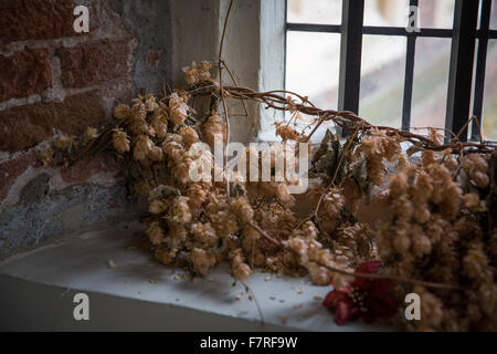 Eastbury Manor House, Essex. Eastbury ist ein gemauertes Tudor Gentry-Haus. Stockfoto