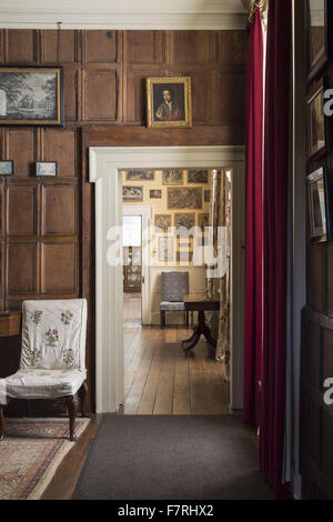 Eine Innenansicht von The Vyne, Hampshire. Das Vyne war einst eine wichtige Tudor Palast und mischt sich aus dem 16. Jahrhundert Interieur mit Architektur aus dem 18. Jahrhundert. Stockfoto