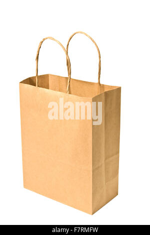 Braune Papiertüte Shopping Stockfoto