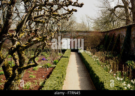 Der Garten im Frühling bei Mottisfont, Hampshire. Mottisfont ist ein aus dem 18. Jahrhundert Haus umgeben von einem Gartenparadies. Stockfoto