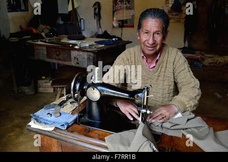 Schneider - Markt in AYABACA. Abteilung von Piura. Peru Stockfoto