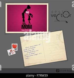Glückliche Mutter s Tag. Stock Vektor