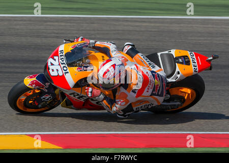 Dani Pedrosa. Repsol Honda Team. Grand Prix-Movistar von Aragón der MotoGP. Aragon, Spanien. 27. September 2015 Stockfoto