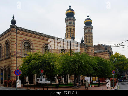 Große Synagoge, Dóhany Utca Zsinaóoga, Budapest, Ungarn Stockfoto