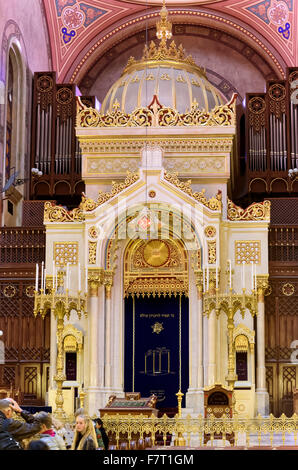 Große Synagoge, Dóhany Utca Zsinaóoga, Budapest, Ungarn Stockfoto