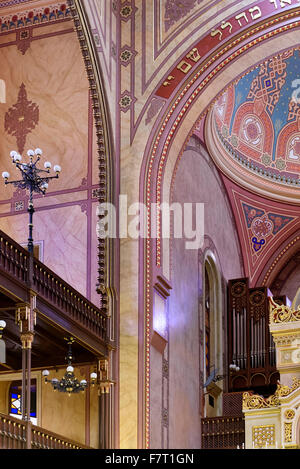 Große Synagoge, Dóhany Utca Zsinaóoga, Budapest, Ungarn Stockfoto