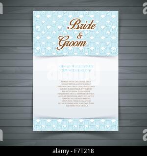 Hochzeitseinladung Stock Vektor