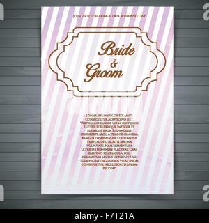 Hochzeitseinladung Stock Vektor