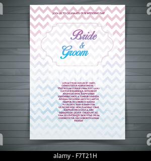 Hochzeitseinladung Stock Vektor