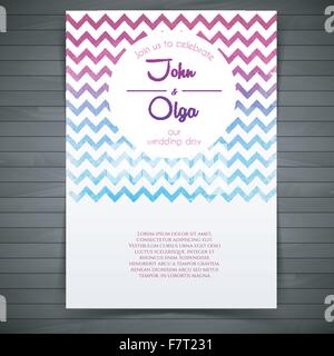 Hochzeitseinladung Stock Vektor