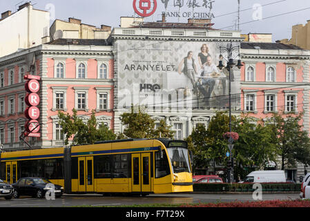 Kreuzung Oktogon am Welterbe Andrássy Út, Budapest, Ungarn, Stockfoto