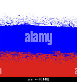 Flagge von Russland. Russische Grunge Hintergrund Stockfoto
