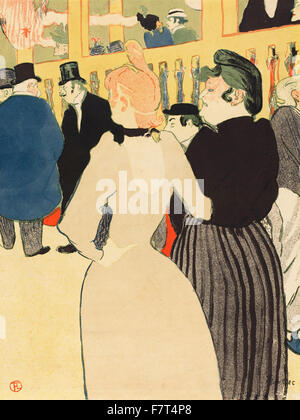 Henri de Toulouse-Lautrec-bei dem Moulin Rouge, la Goulue und ihre Schwester Stockfoto