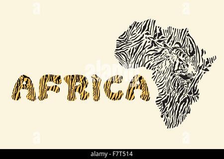 Hintergrund gemacht von einem Tiger-Motiv Stock Vektor