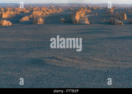 Dunhunag Yardang nationaler Geopark, China Wüste Gobi, große Seidenstraße Stockfoto