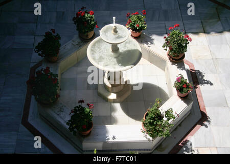 Andalusischen Stil Gebäude drinnen, Cadiz, Aleciras, Spanien Stockfoto