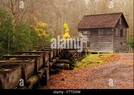 Die alten Mingus Mill in Great Smokey Mountains National Park, North Carolina Stockfoto