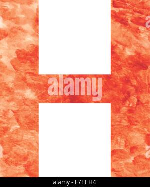 Buchstabe h land Stock Vektor