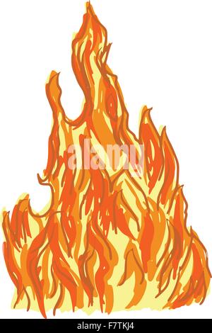 Feuer Stock Vektor