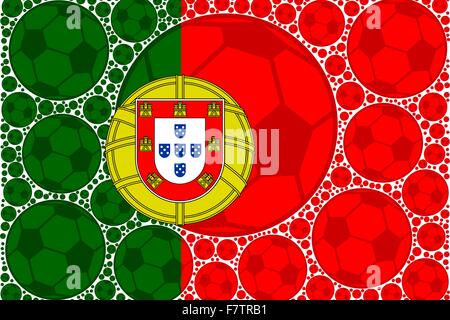 Portugal-Fußbälle Stock Vektor