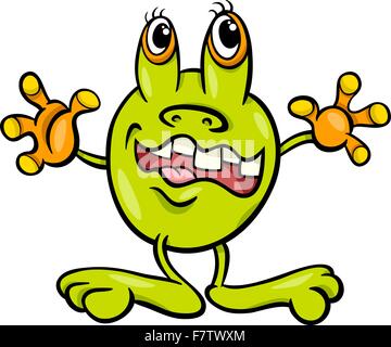 lustige Fantasy Zeichentrickfigur Stock Vektor