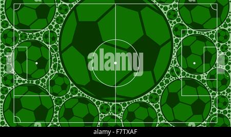 Fußballplatz Stock Vektor