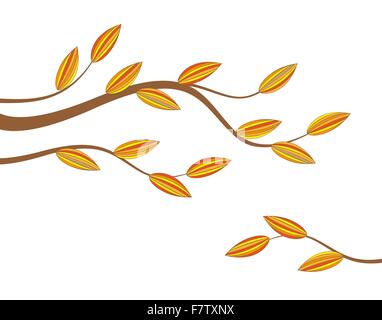 Blätter im Herbst Stock Vektor