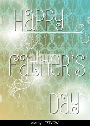 Glückliche Väter farbigen Hintergrund-Tageskarte Stock Vektor