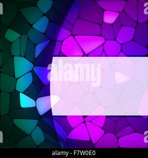 Glasmalerei-Design-Vorlage. EPS 8 Stock Vektor