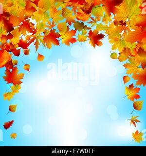 Herbstliche Himmel helles Design. EPS 8 Stock Vektor