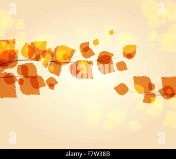 Blätter im Herbst Stock Vektor