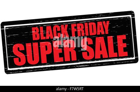 Schwarzer Freitag super Verkauf Stock Vektor