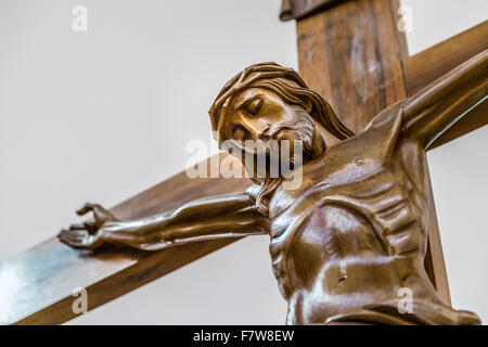 Der Karfreitag feiern, die Kreuzigung Jesu Christi dem Heiligen Kreuz genagelt Stockfoto