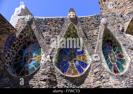 Colonia Güell, Barcelona, Spanien Stockfoto