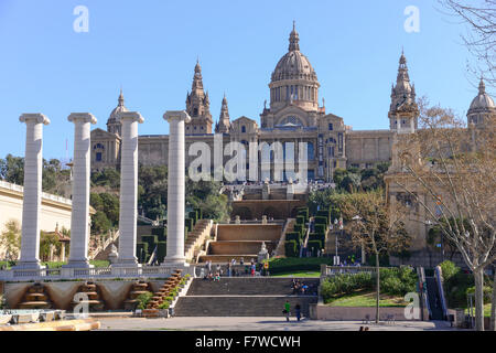 Museu Nacional d ' Art de Catalunya MNAC, Barcelona, Spanien Stockfoto